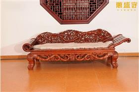 緬花竹節貴妃床